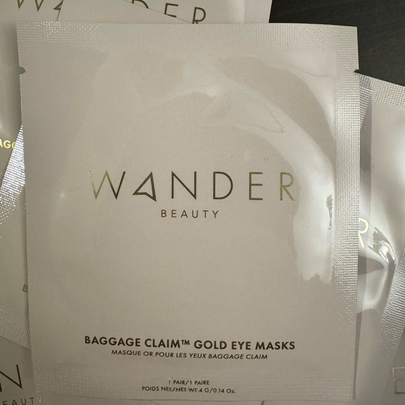Wander Beauty Baggage Claim Gold Eye Masks 7 Pairs - Picture 2 of 4